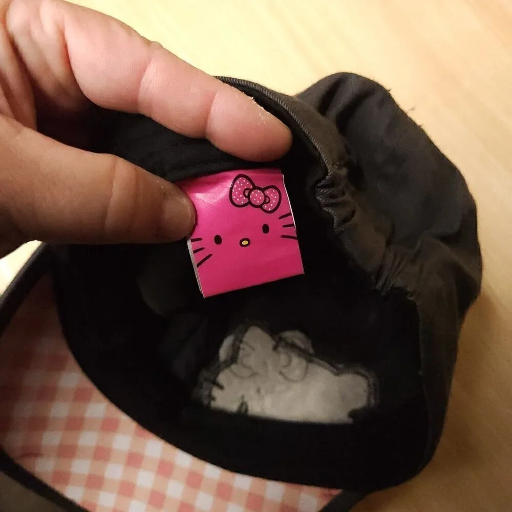 Hello Kitty Girl's Grey Cadet Style Hat Cap